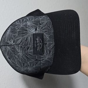 Men's TravisMathew Black Bay Islands Snapback Hat